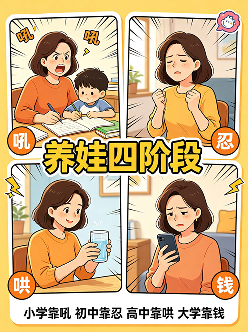 《养娃四阶段》